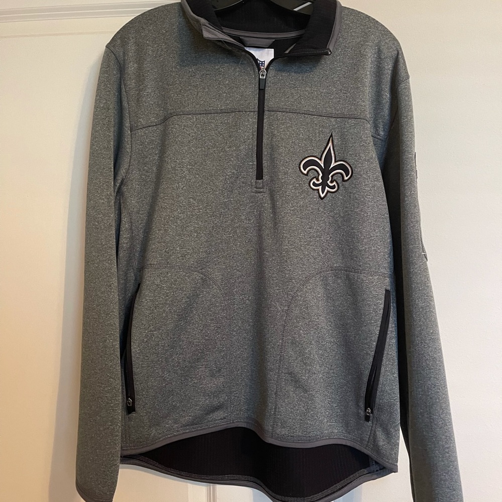 Saints quarter zip crew neck